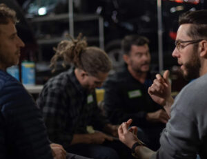 Conversation among men